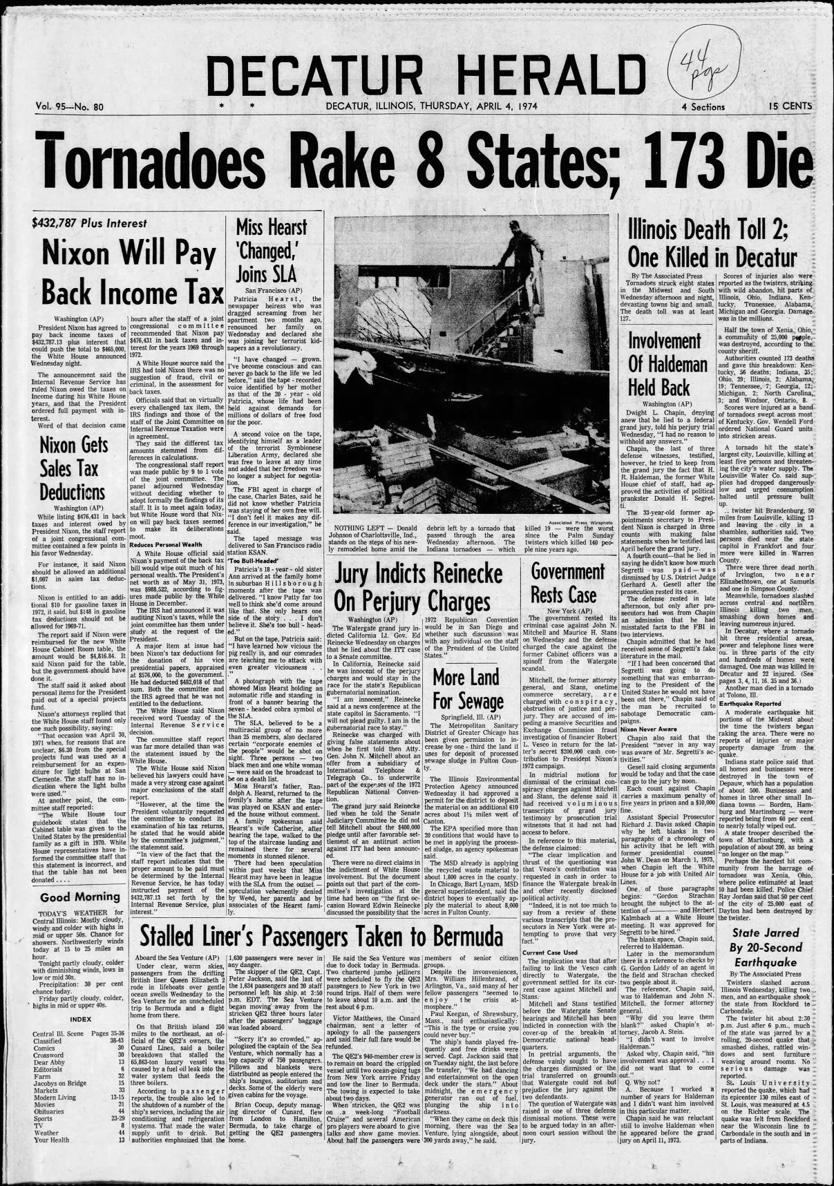 April 4, 1974, Decatur Herald